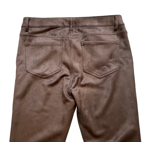 NWT, J. Jill Taylor Luxe Faux Suede Pants in Mocha - Picture 8 of 11